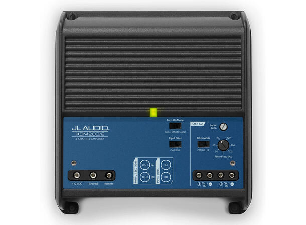 JL Audio - XDM200/2 Marine 2-kanaler 2x100W i 2 Ohm, Klasse D, NexD™