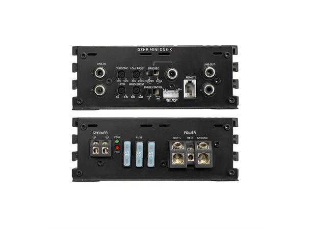 GZ / DD Audio 24V basspakke 6.5" sub i kasse, forsterker, kabelsett