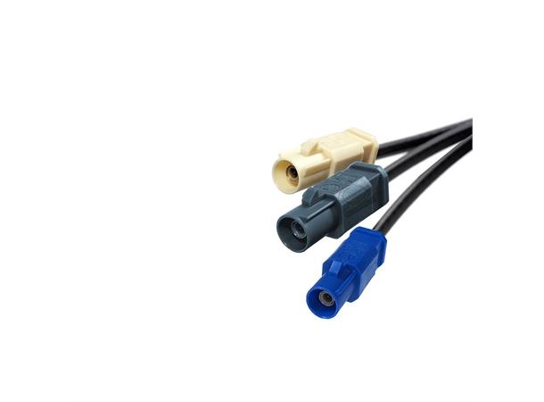 Takantennepakke - FM/DAB/DAB+/GPS Haifinne, kabler inkludert 