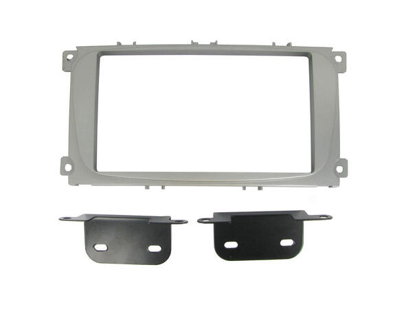ConnectED 2-DIN monteringsramme - Sølv Ford (2007-2015) m/oval radio 