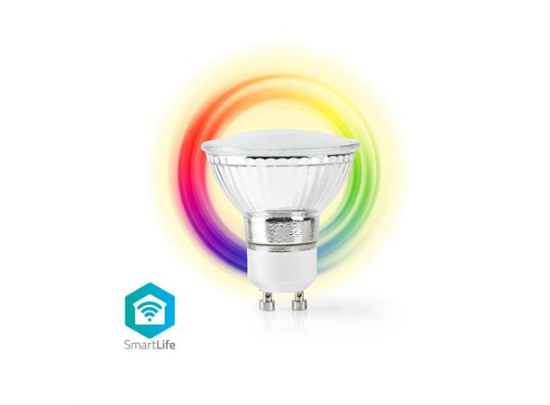 Nedis SmartLife LED-lyspære RGB & Varmhvit, GU10, WIFI