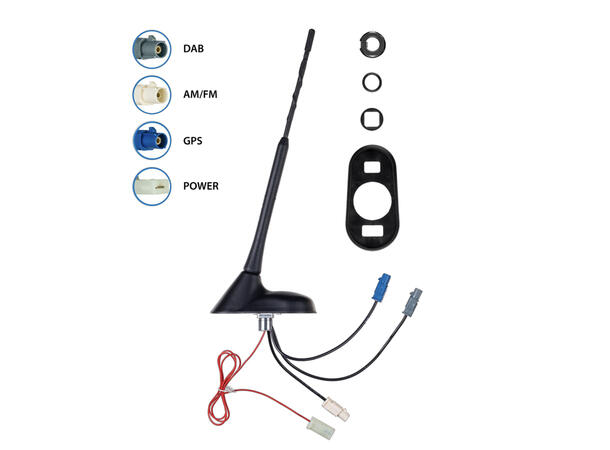 ATTB Takantennepakke - FM/DAB/DAB+/GPS Kabler inkludert 