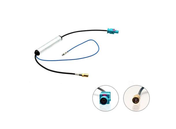 Connects2 Antenneadapter m/strøminserter Fakra (m) <-> SMB (f) 