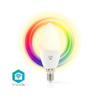Nedis SmartLife LED-lyspære RGB & Varmhvit, E14, WIFI
