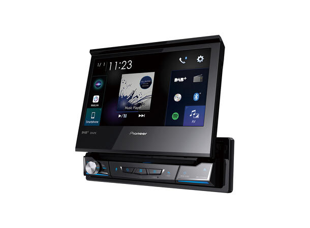 Pioneer AVH-Z7200DAB Flip-ut, DAB+, BT, 3 linje ut, Carplay++ 