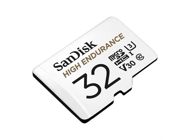 Sandisk High Endurance microSDHC 32GB Class10, høy ytelse, egnet for dashcam