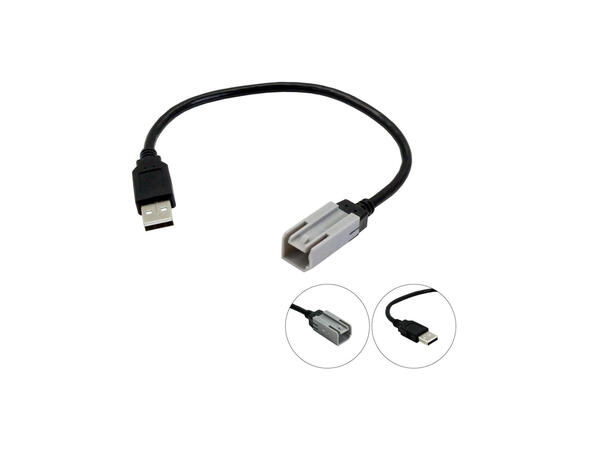 Connects2 Adapter for å beholde USB (Grå Med grå Autolink plugg 
