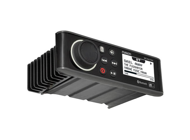 Fusion MS-RA70N marineradio Med NMEA2000 Vanntett front, BT, 4x50W ++