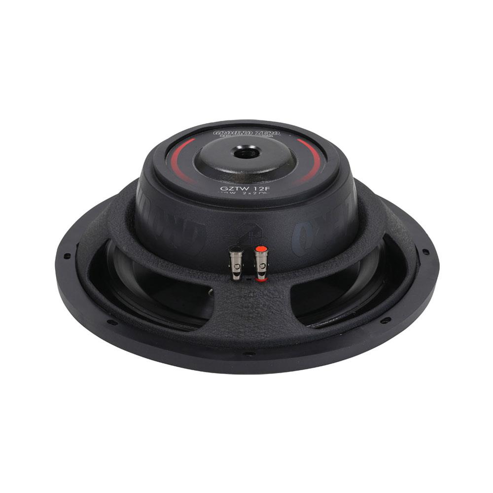 Ground Zero GZTW 12F 12" subwoofer 350W RMS, 2x2 Ohm, KLIPPEL, slim