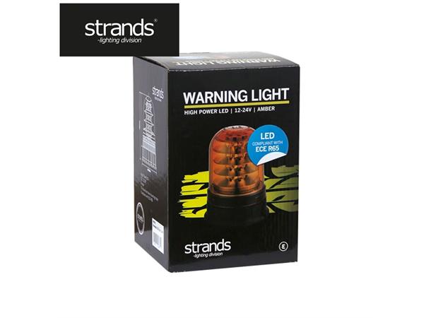 Strands roterende LED varsellys ECE R65 godkjent, 12/24V 