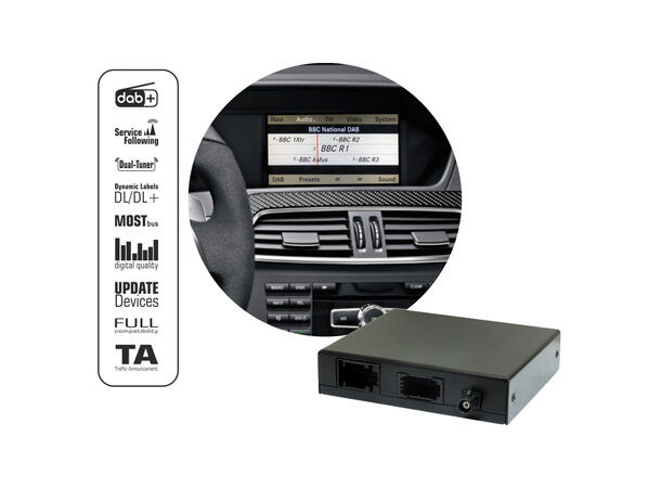 norDAB ND700 DAB+ adapter Mercedes m/NTG2.5/3.5/4/Audio 20 