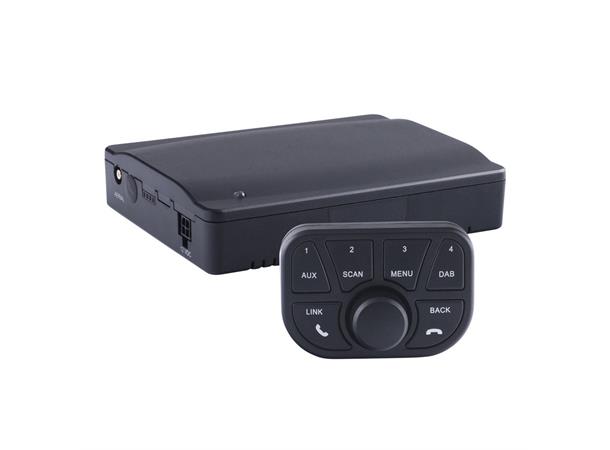 Tiny Audio C10 DAB+ adapter Universalt, med BT og fjernkontroll.
