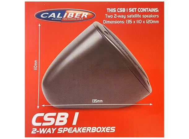 Caliber CSB-1 kabinetthøyttalere Sort, 40W RMS
