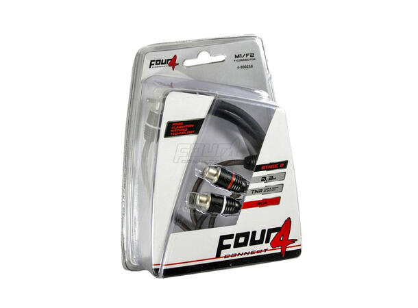 4Connect RCA signalkabel - Y-ledd 2stk, 1 han->2 hun 