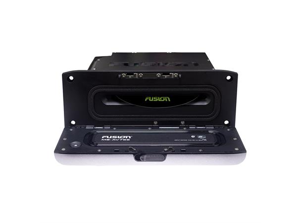 Fusion MS-AV755 marineradio CD/DVD, BT, vanntett front, 4 soner++