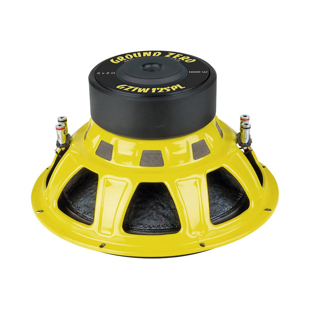 Ground Zero GZIW 12SPL 12" subwoofer 1000W SPL, 2x2 Ohm, KLIPPEL