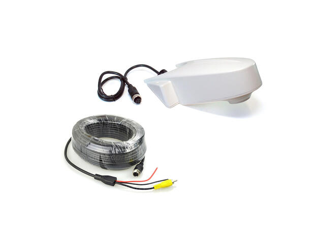 Universalt kamera for varebiler - hvit Takmontering