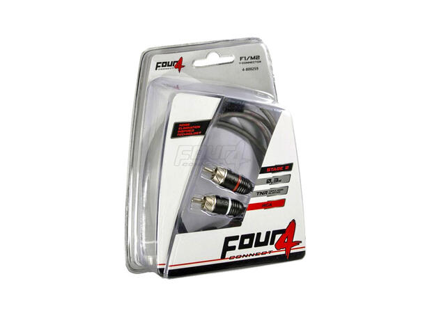 4Connect RCA signalkabel - Y-ledd 2stk, 1 hun->2 han 