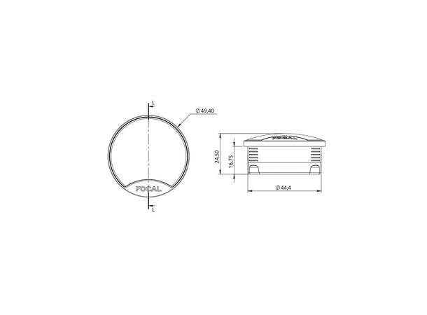 Focal ISU 200 høyttalersett 8", 80W RMS, Integration-serie 