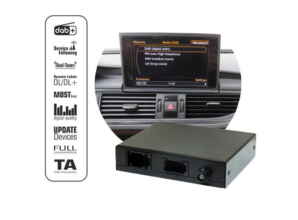 norDAB ND419 DAB+ adapter Audi m/MMI3G/3G+ u/OEM DAB 
