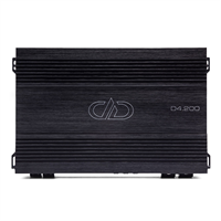 DD Audio D4.200 4-kanals forsterker 4 x 200W RMS i 2 Ohm, Klasse D.