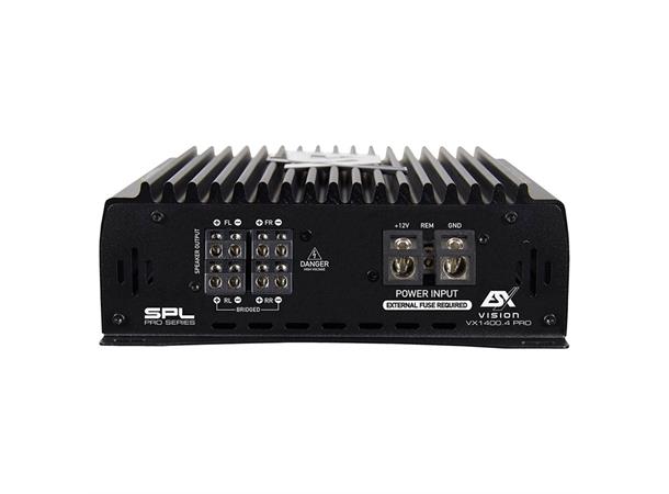 ESX VX1400.4 PRO 4-kanals forsterker 4x350W RMS, 2 Ohm, SPL, Klasse D 