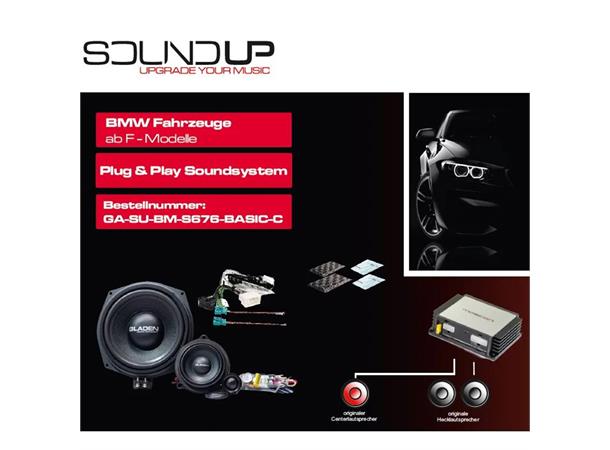 Gladen SoundUP GA-SU-BM-S676-BASIC-C BMW S676 Hifi med høyttalerbytte