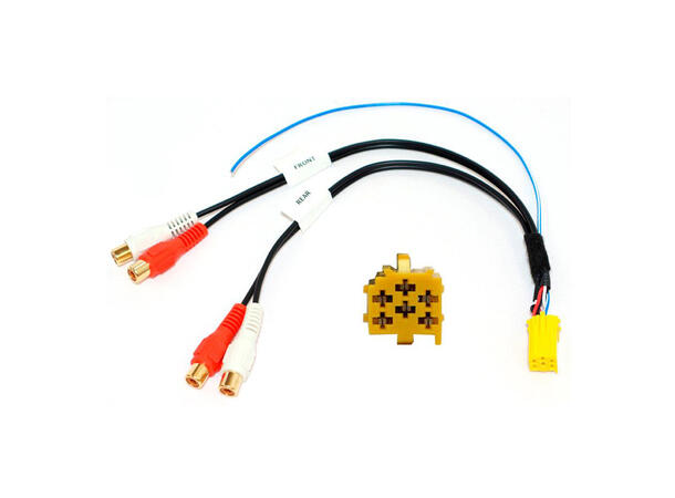 InCarTec RCA/Phono adapter Linje-ut adapter Blaupunkt/VDO/Becker++ 