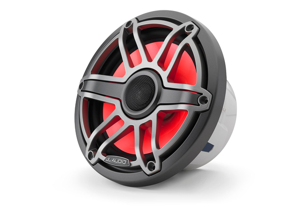 JL Audio M6-770X-S-GmTi-i høyttaler LED 7,7" grå sportsgrill, LED 