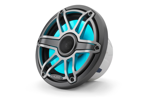 JL Audio M6-770X-S-GmTi-i høyttaler LED 7,7" grå sportsgrill, LED 