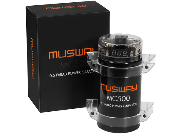 Musway MC500 0,5 Farad kondensator 0,5 Farad kondensator med splittblokk