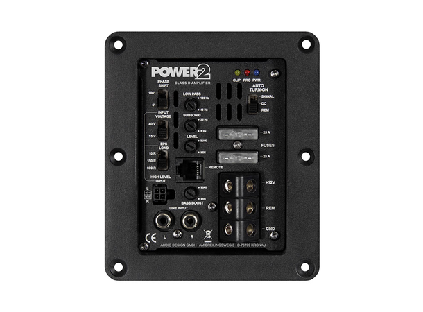 Musway POWER2 monoforsterker Terminalforsterker, 460W RMS i 2 Ohm 