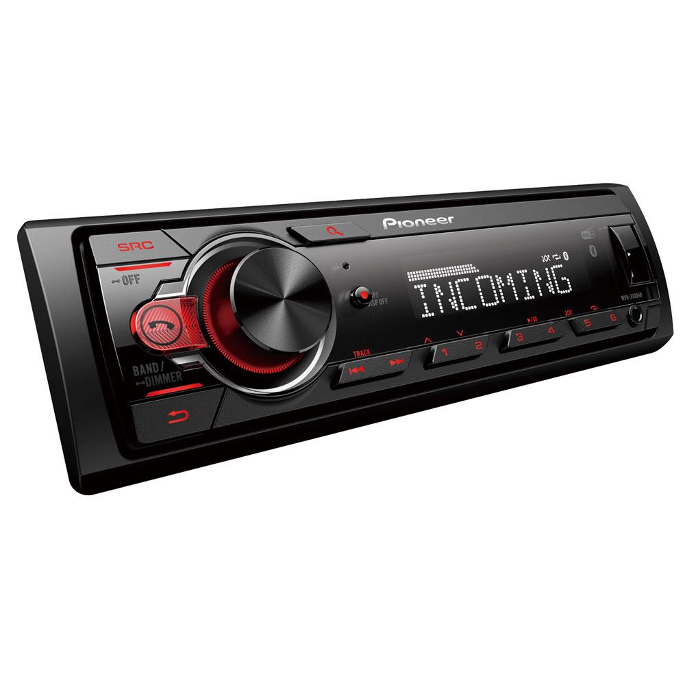 Pioneer MVH330DAB DAB+, BT, USB, AUX, shortbody Bilradiospesialisten AS