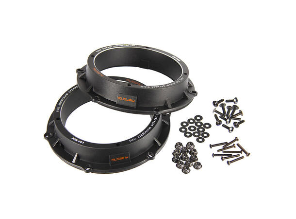 Høyttaleradaptere aluminium (6,5") 6,5" - Seat/Skoda/VW (2004->) 