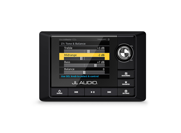 JL Audio Media Master MM105 DAB+ Mediakontroller for marine. 