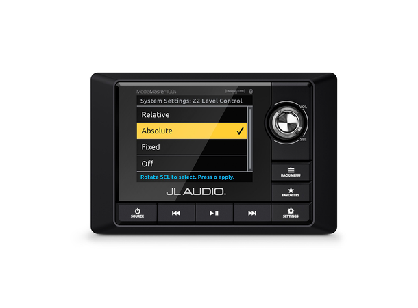 JL Audio Media Master MM105 DAB+ Mediakontroller for marine.