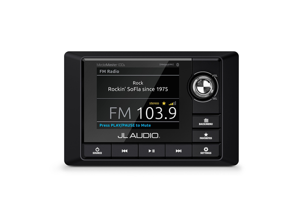 JL Audio Media Master MM105 DAB+ Mediakontroller for marine.
