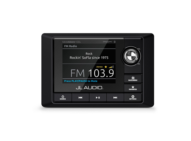 JL Audio Media Master MM105 DAB+ Mediakontroller for marine. 
