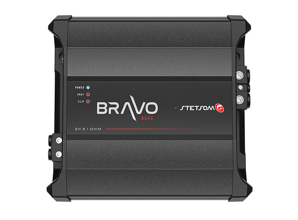 Stetsom BRAVO BASS 3K monoforsterker 3000W RMS, 1 Ohm, SPL, Kl.D 