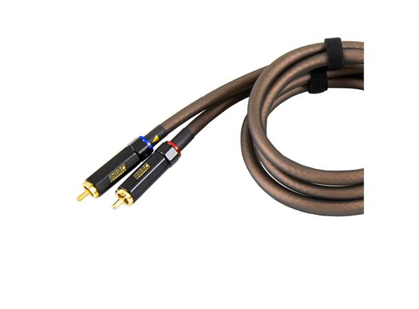 4Connect RCA signalkabel Stage 5 1,5 Meter, Quad-skjermet, Twisted, OFC