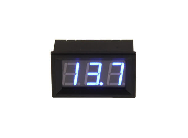 4Connect Voltmeter m/blå belysning Voltmeter m/blå belysning 