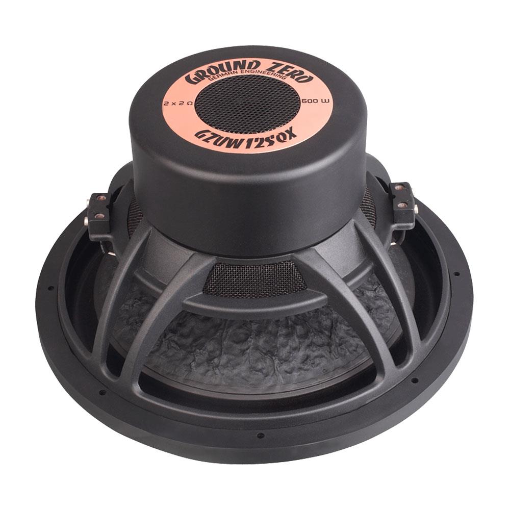 Ground Zero GZUW 12SQX subwoofer 12", 600W RMS, 2x2 Ohm