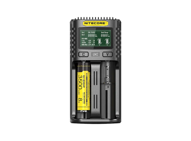 Nitecore UM2 batterilader Lader for to batteri, USB