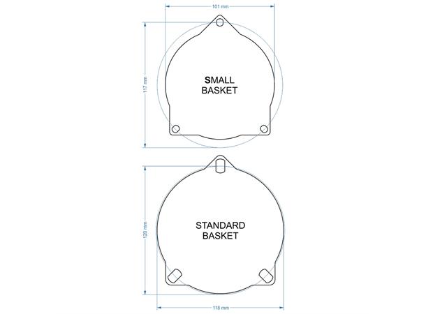 GLADEN ONE 100 BMW Høyttalersett høyttalersett til BMW "liten kurv" 