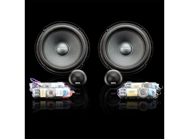 Gladen RS-X 165. 6,5" komponentsett 6.5", 110W RMS, RS-X-serien 