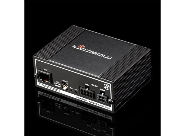 MOSCONI ATOMO 4|6 DSP 4-innganger, 6-kanals DSP, 5-32 Volt 