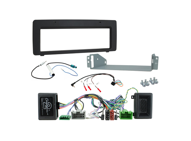 1-DIN monteringssett - komplett Volvo (2007-2011) m/aktive høyttalere 