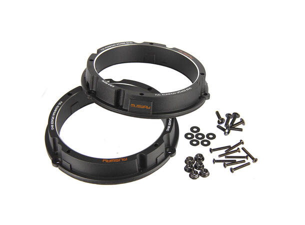 Høyttaleradaptere aluminium (6,5") VW/Seat/Skoda (1997 -->) 