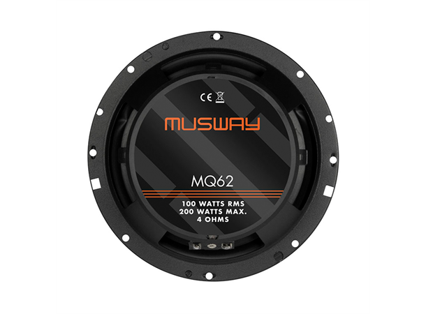 Musway MQ6.2 høyttalerpar 6.5", 100W RMS, 4 Ohm