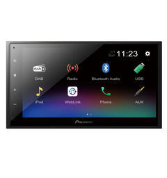 Pioneer DMH-A340DAB BT, DAB+, USB, AUX, 6.8", shortbody